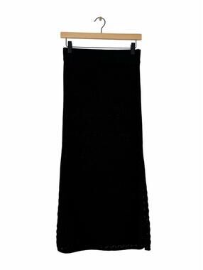 Black Book The Label Black Knit Maxi Skirt